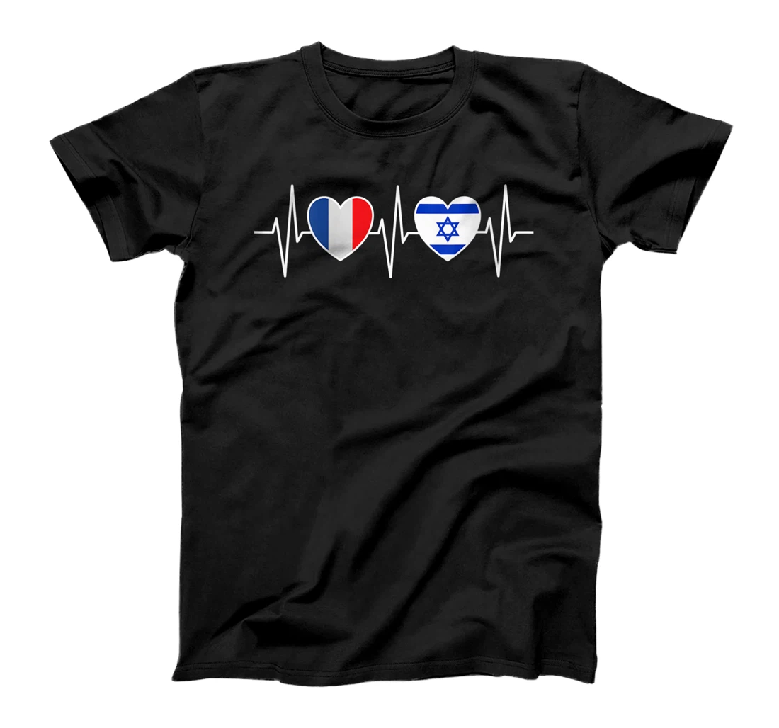 Womens France And Israel Israeli Flag Flag T-Shirt
