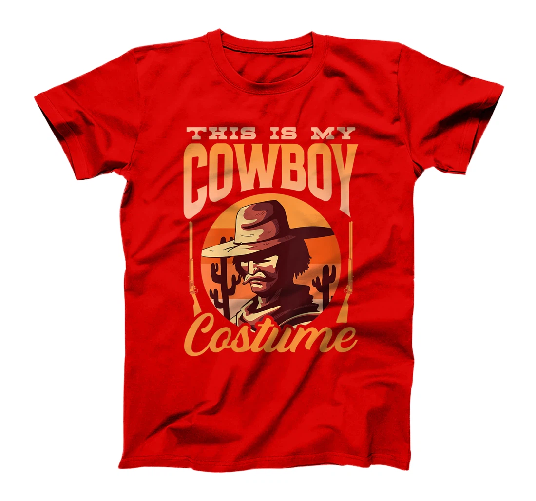 Womens This Is My Cowboy Costume Cute Texas Sayings Cowboys T-Shirt
