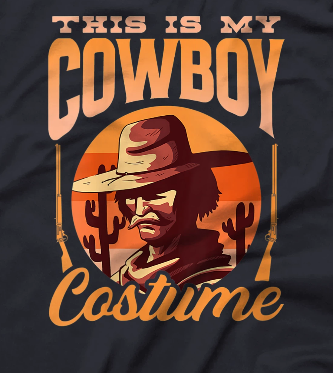 Womens This Is My Cowboy Costume Cute Texas Sayings Cowboys T-Shirt