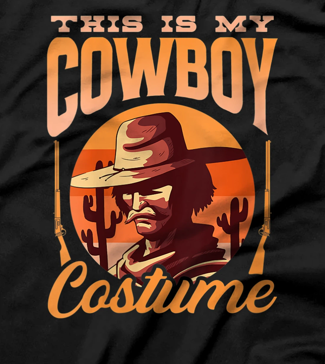 Womens This Is My Cowboy Costume Cute Texas Sayings Cowboys T-Shirt
