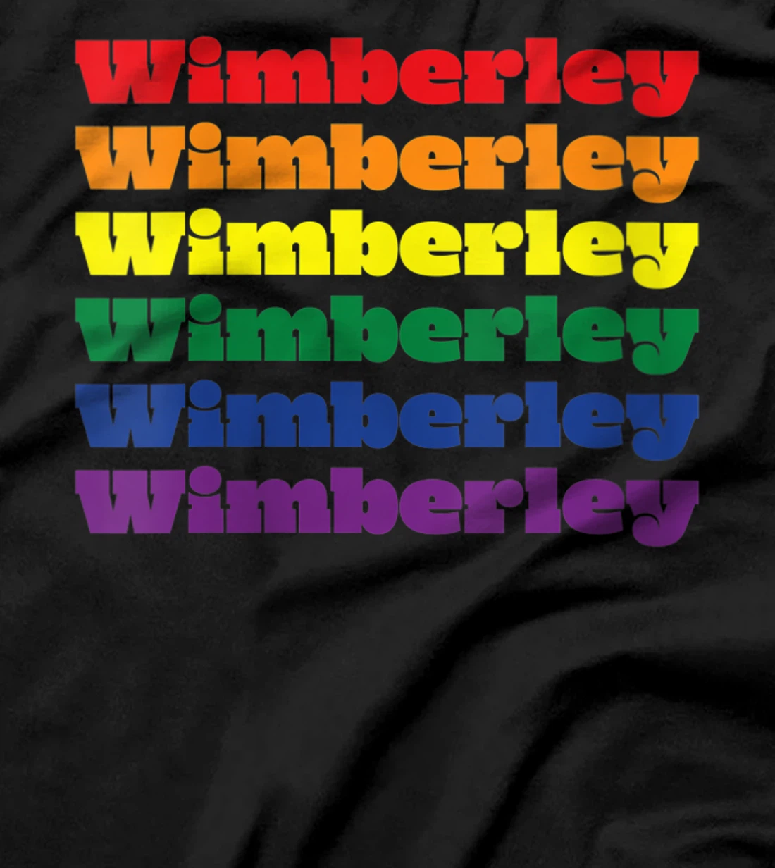 Womens Wimberley Texas LGBTQ Gay Pride Month Rainbow Solidarity T-Shirt