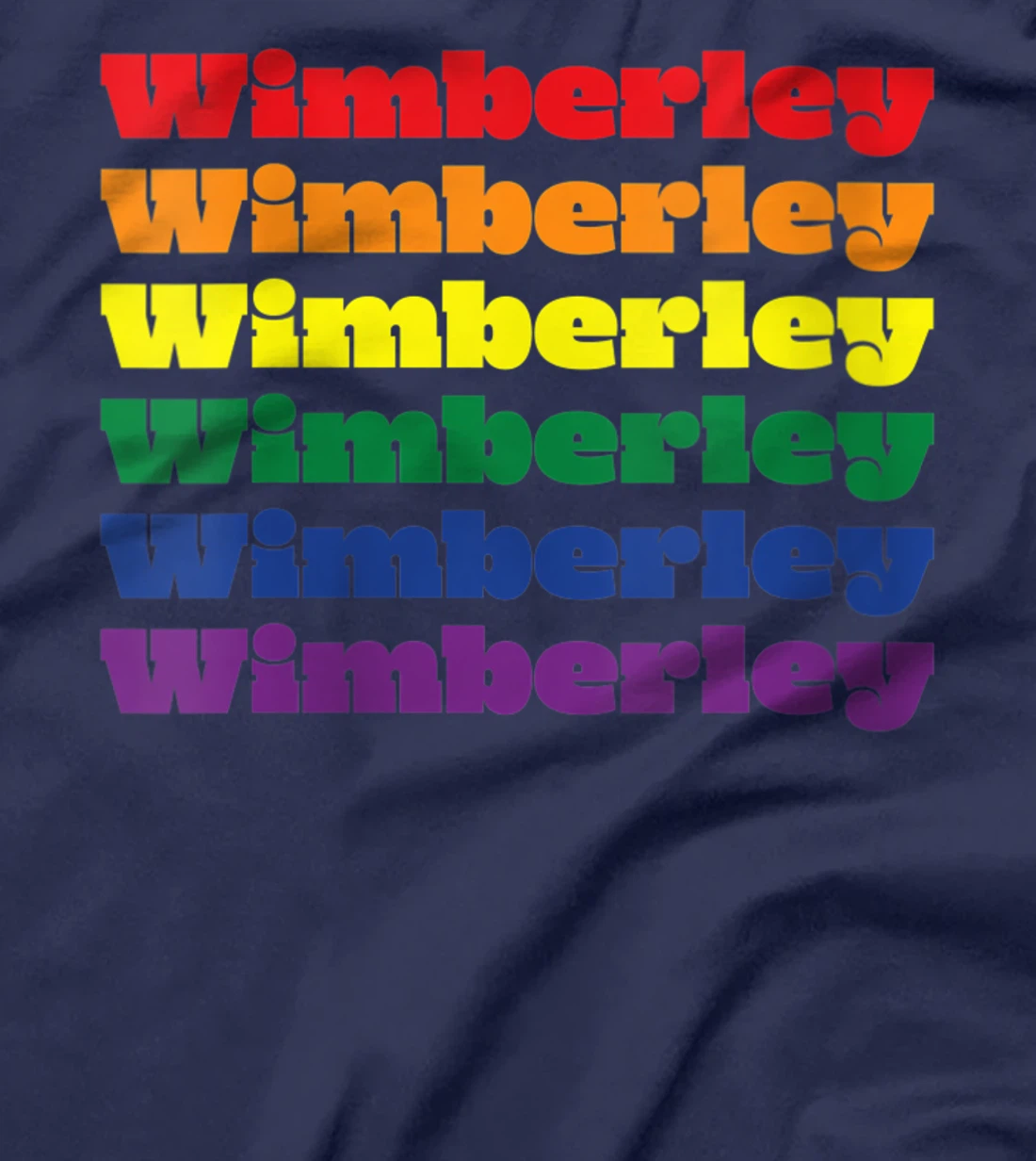 Womens Wimberley Texas LGBTQ Gay Pride Month Rainbow Solidarity T-Shirt