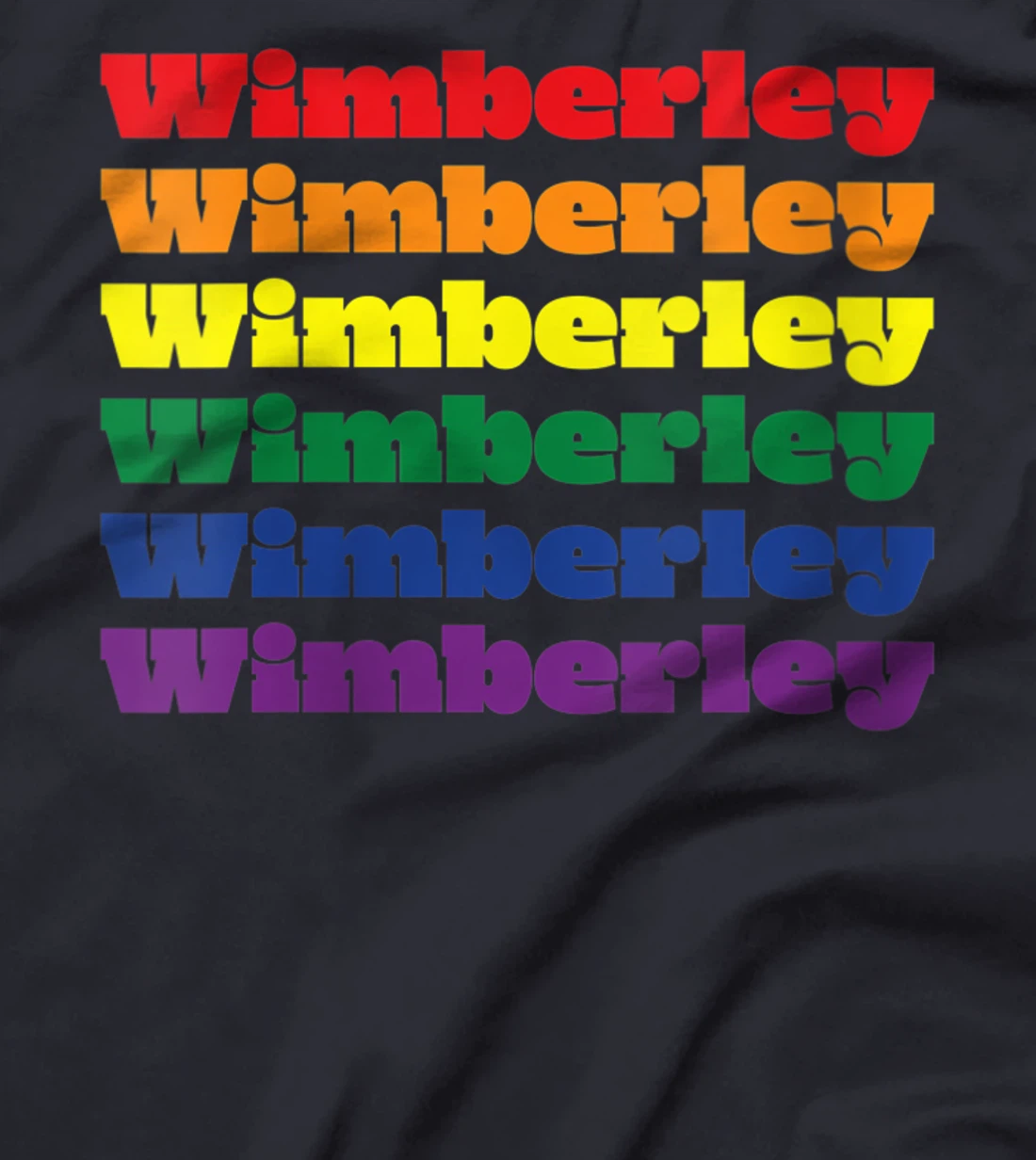 Womens Wimberley Texas LGBTQ Gay Pride Month Rainbow Solidarity T-Shirt