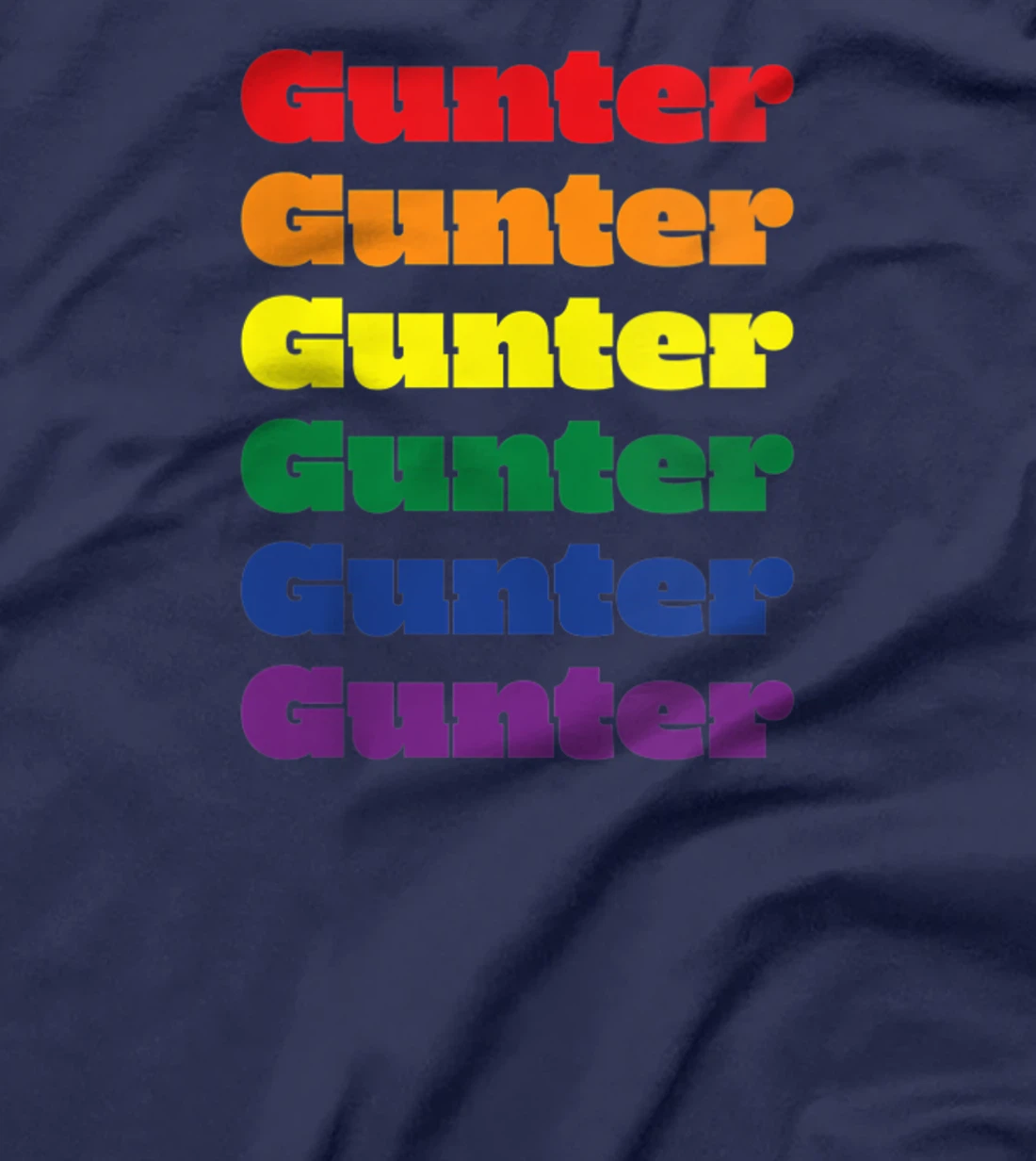 Womens Gunter Texas LGBTQ Gay Pride Month Rainbow Solidarity T-Shirt