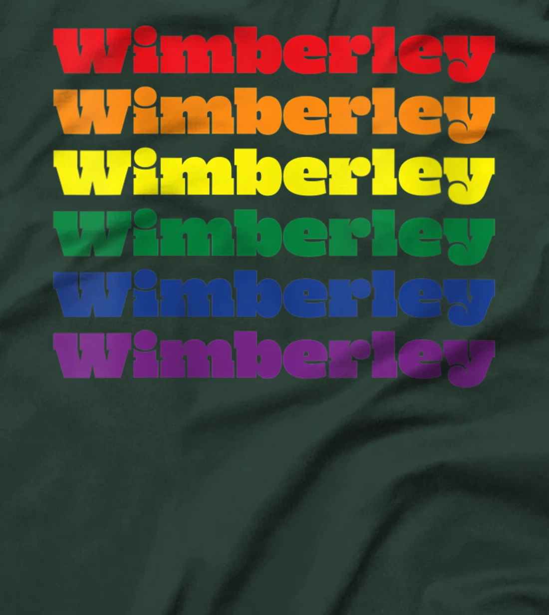 Womens Wimberley Texas LGBTQ Gay Pride Month Rainbow Solidarity T-Shirt