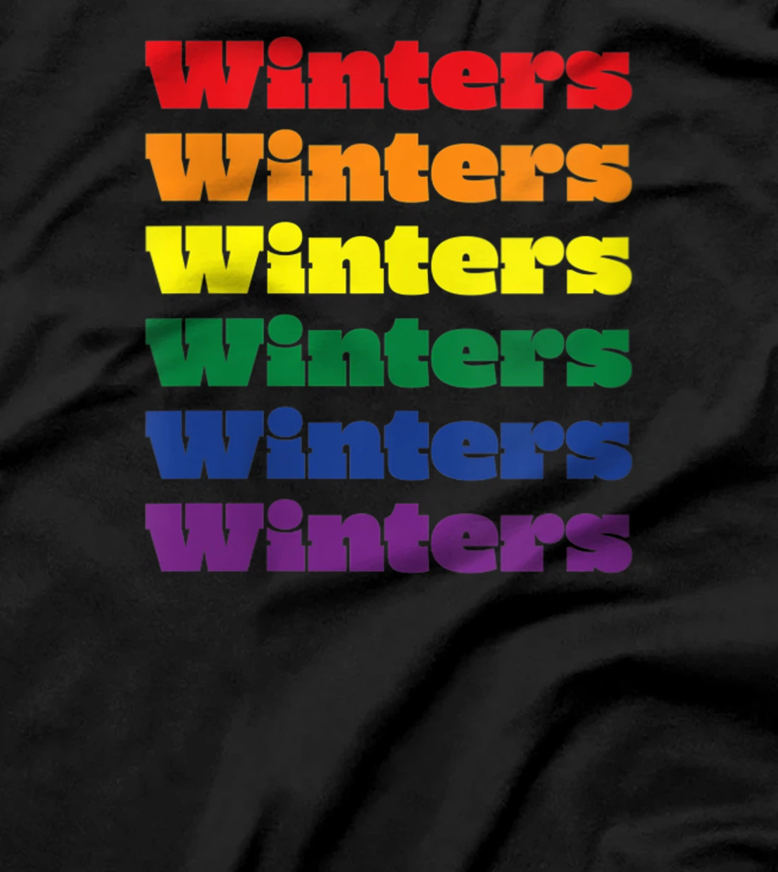 Womens Winters Texas LGBTQ Gay Pride Month Rainbow Solidarity T-Shirt