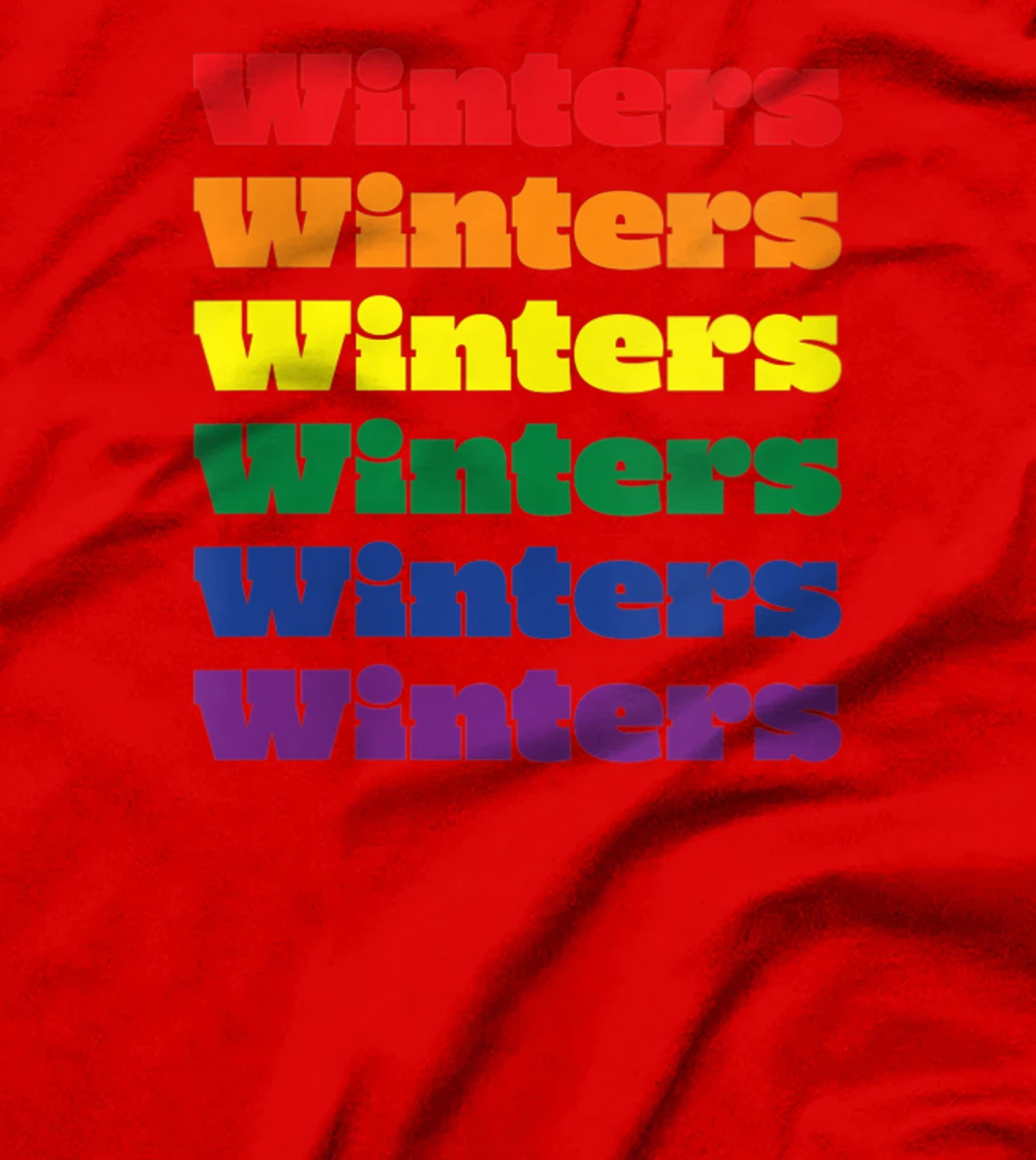 Womens Winters Texas LGBTQ Gay Pride Month Rainbow Solidarity T-Shirt