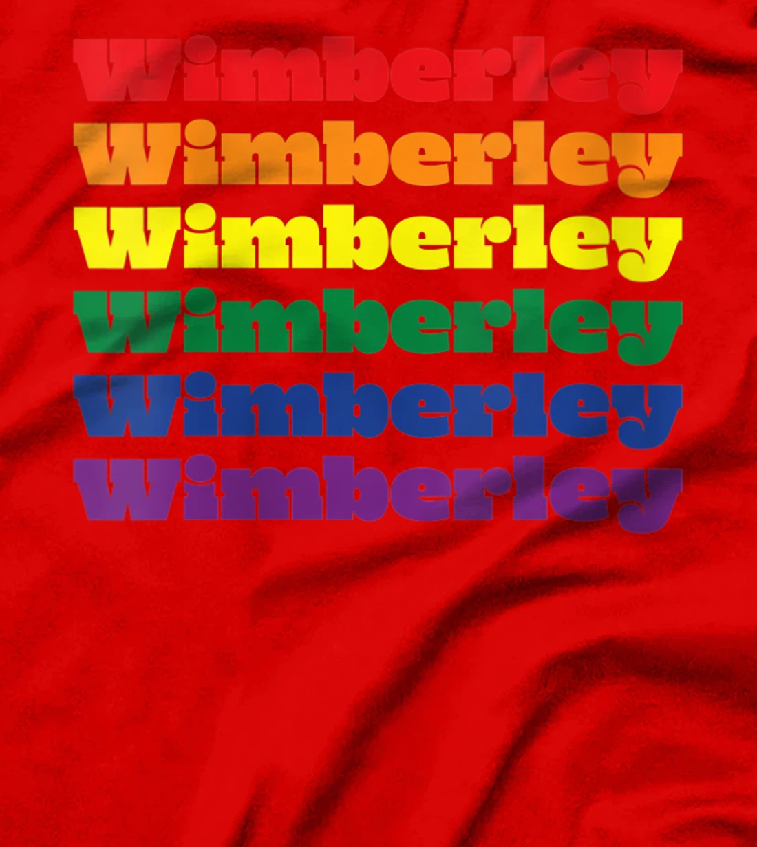 Womens Wimberley Texas LGBTQ Gay Pride Month Rainbow Solidarity T-Shirt