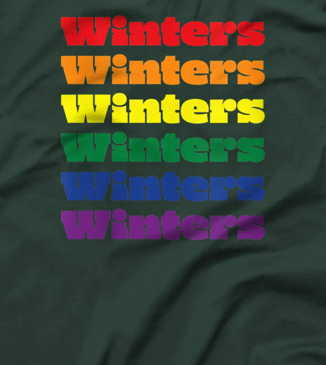 Womens Winters Texas LGBTQ Gay Pride Month Rainbow Solidarity T-Shirt