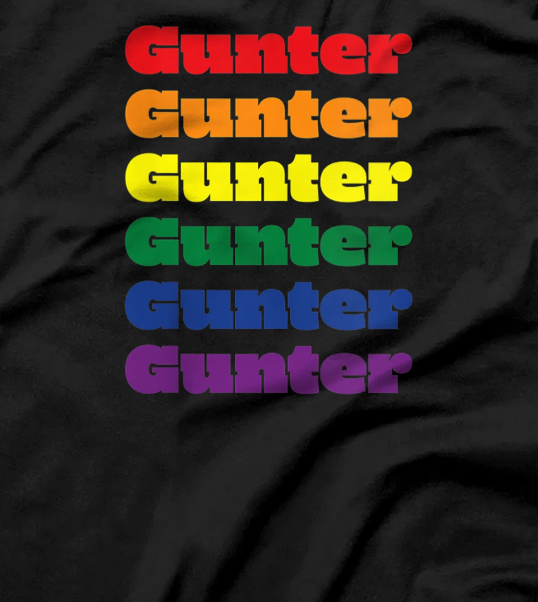 Womens Gunter Texas LGBTQ Gay Pride Month Rainbow Solidarity T-Shirt