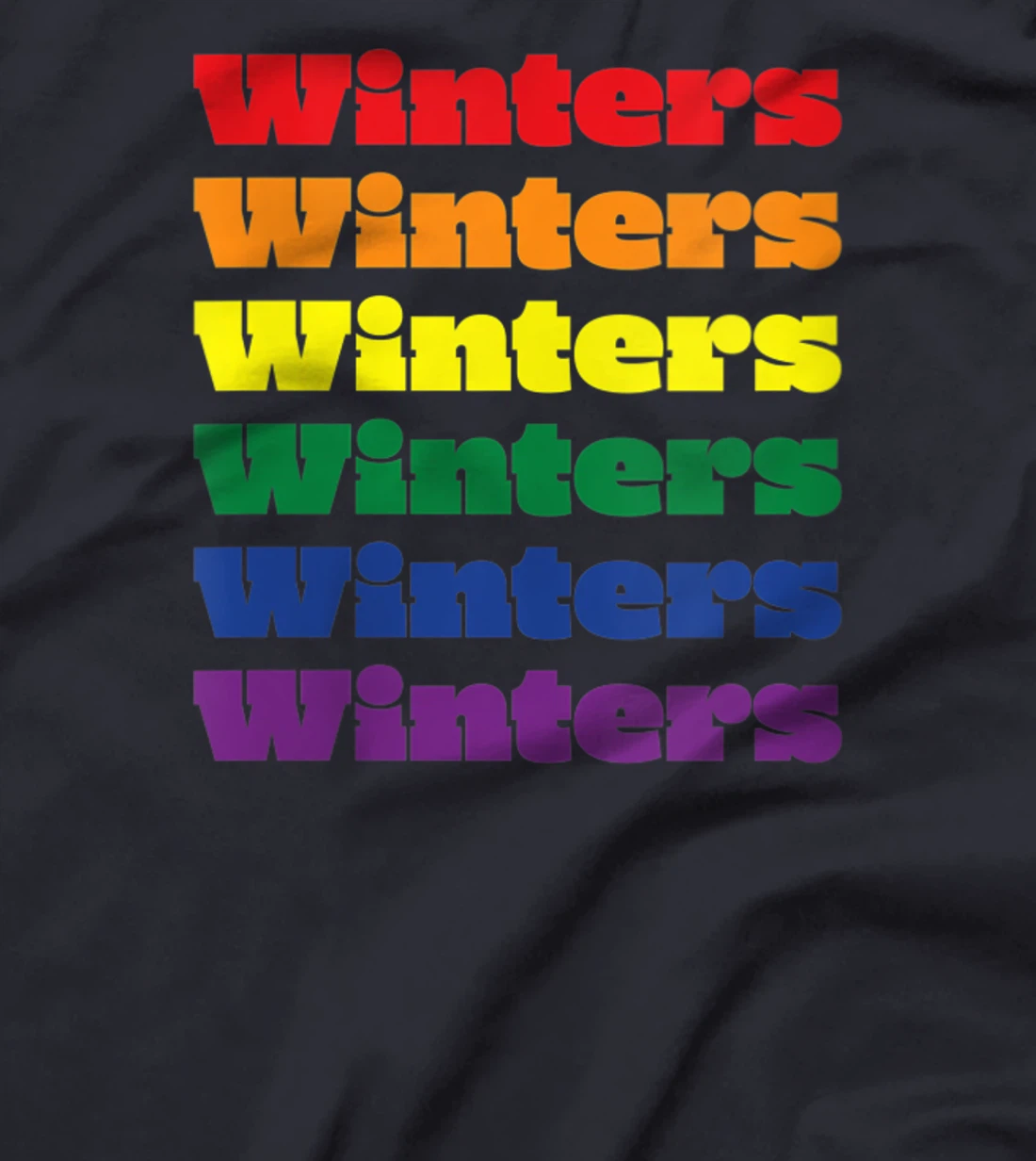 Womens Winters Texas LGBTQ Gay Pride Month Rainbow Solidarity T-Shirt