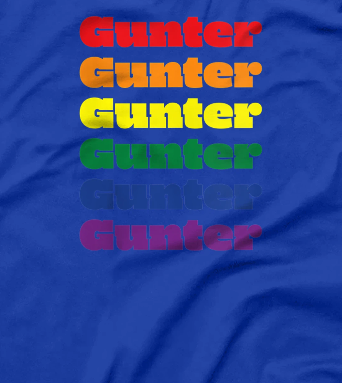 Womens Gunter Texas LGBTQ Gay Pride Month Rainbow Solidarity T-Shirt
