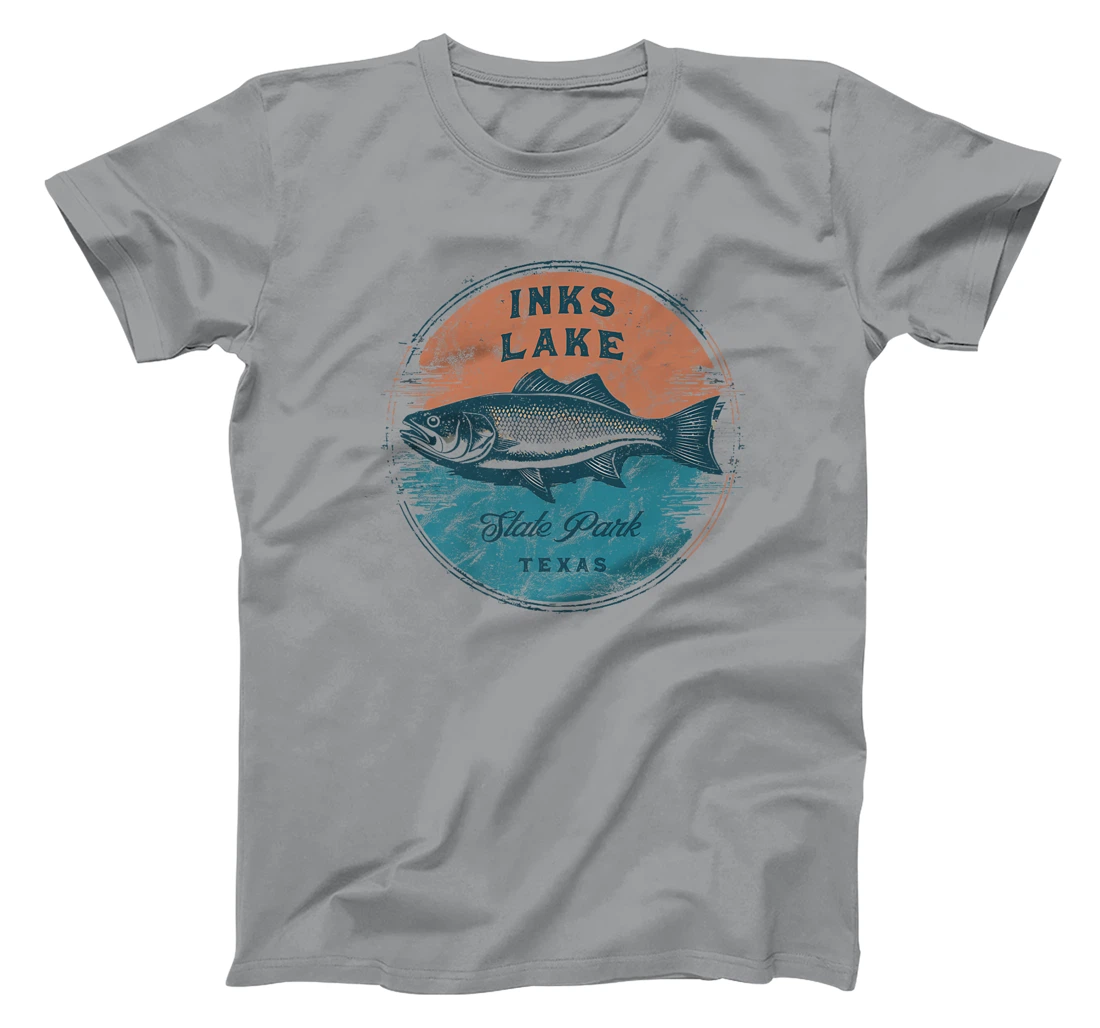 Inks Lake State Park Texas Retro Vintage Fishing Premium T-Shirt