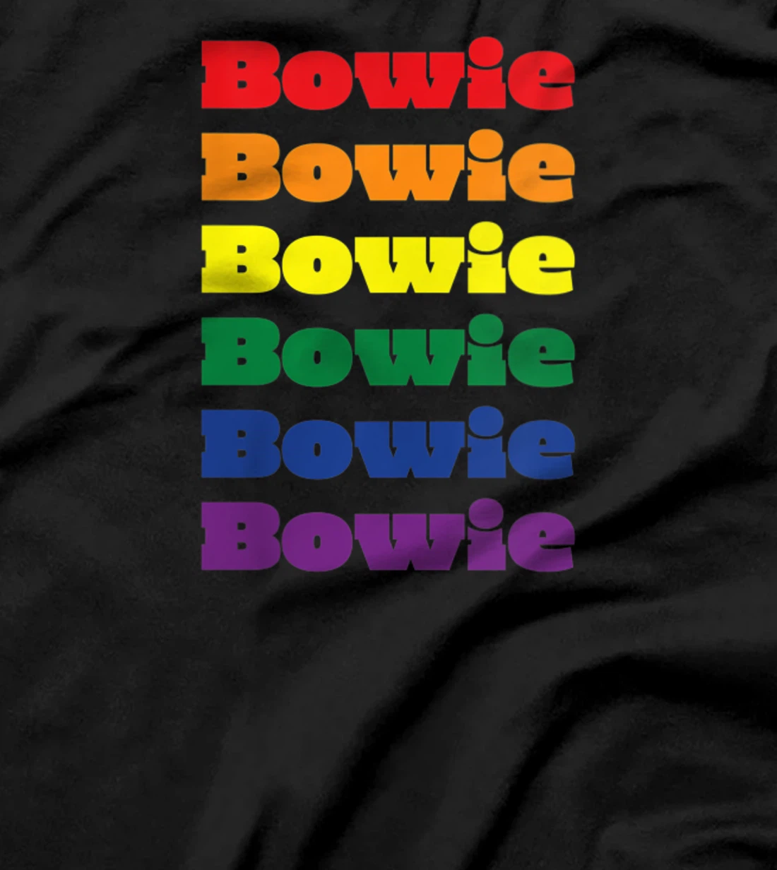 Womens Bowie Texas LGBTQ Gay Pride Month Rainbow Solidarity T-Shirt