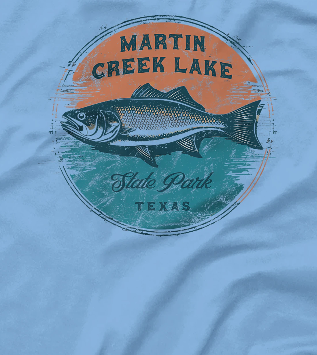 Martin Creek Lake State Park Texas Retro Vintage Fishing Premium T-Shirt