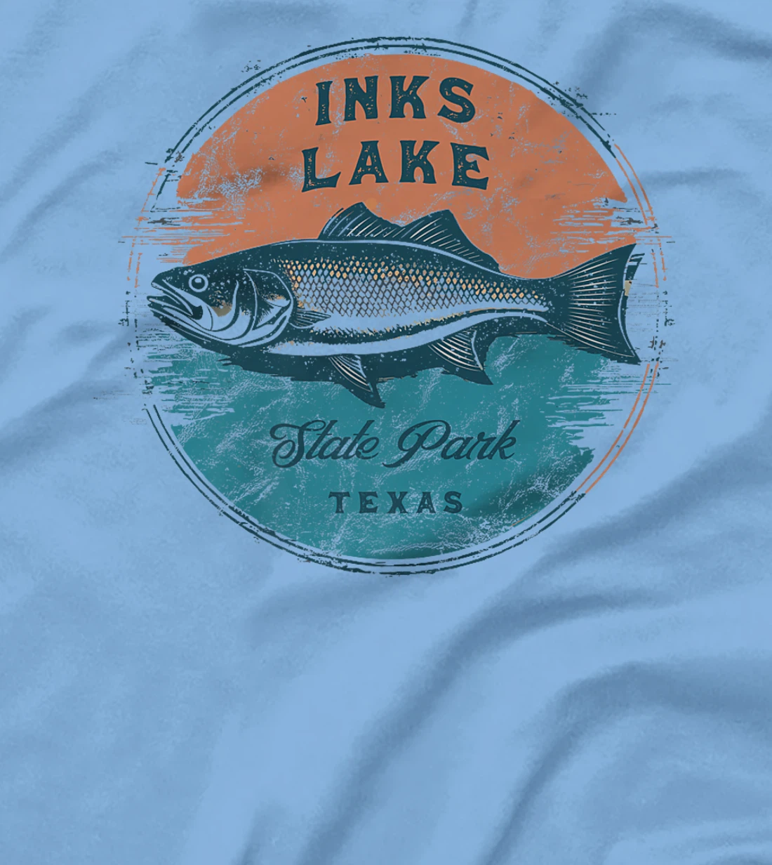 Inks Lake State Park Texas Retro Vintage Fishing Premium T-Shirt