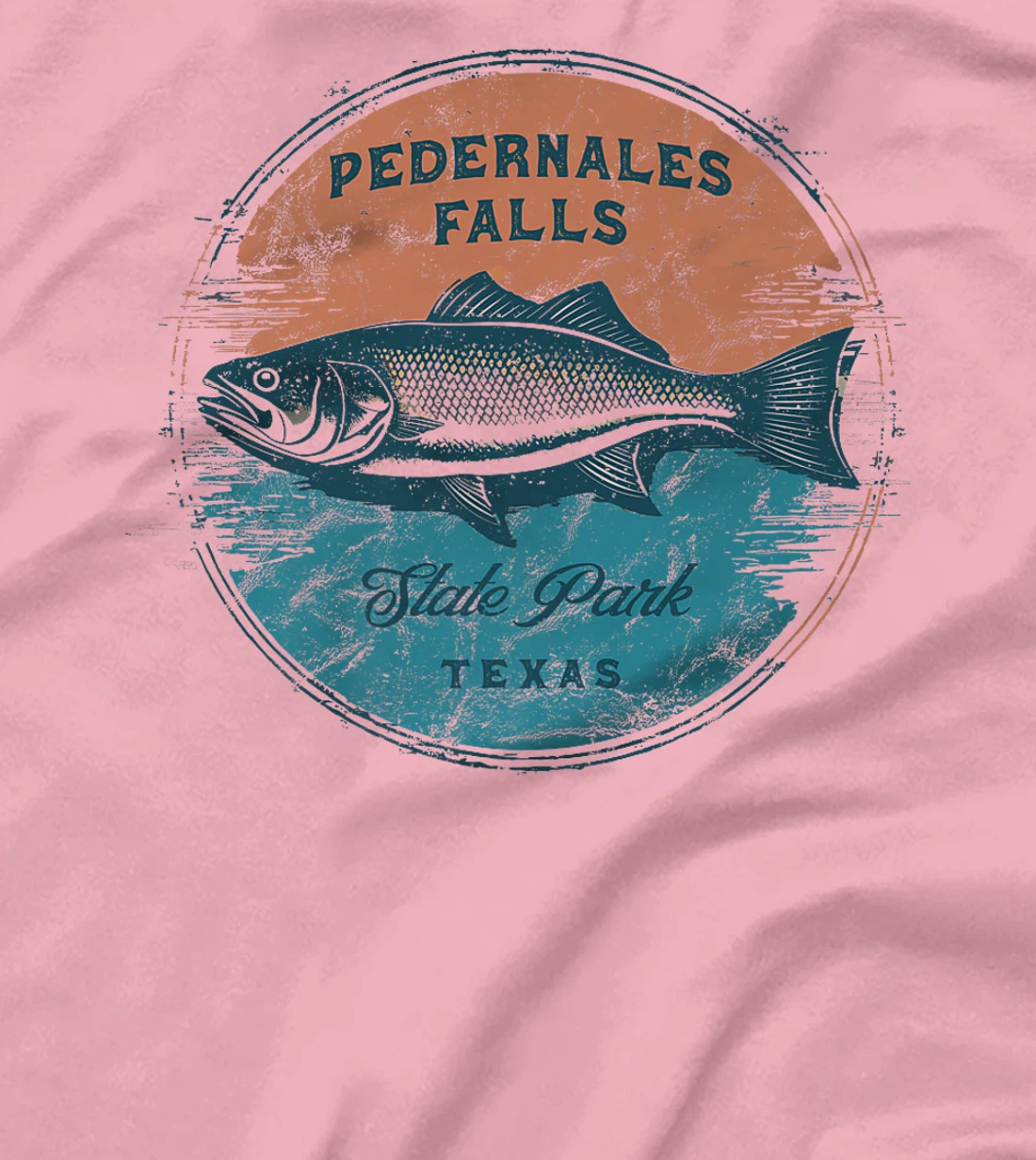 Pedernales Falls State Park Texas Retro Vintage Fishing Premium T-Shirt
