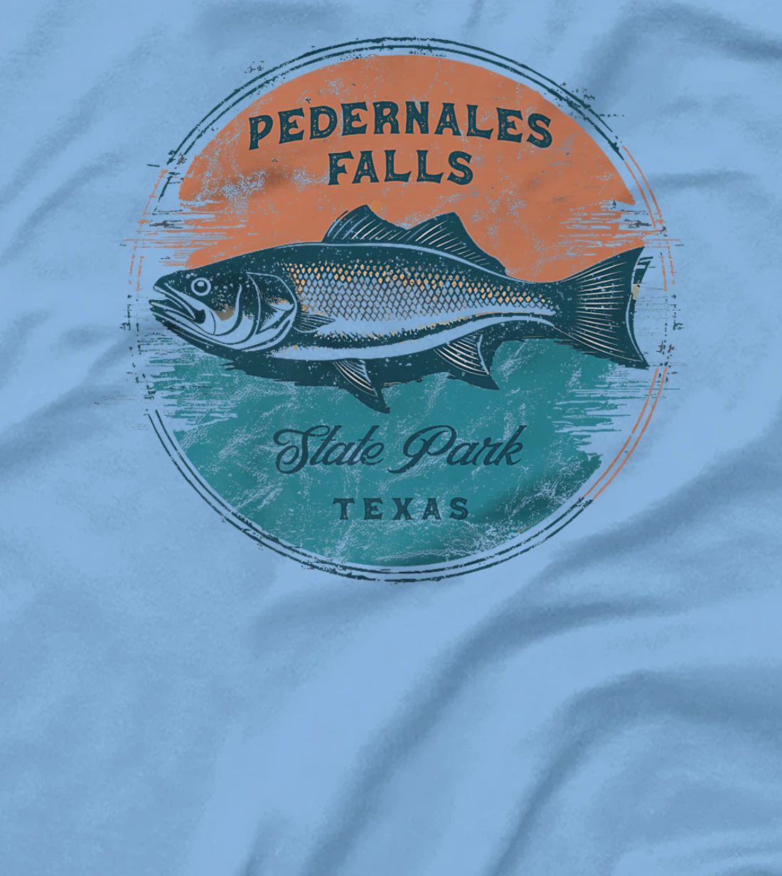 Pedernales Falls State Park Texas Retro Vintage Fishing Premium T-Shirt