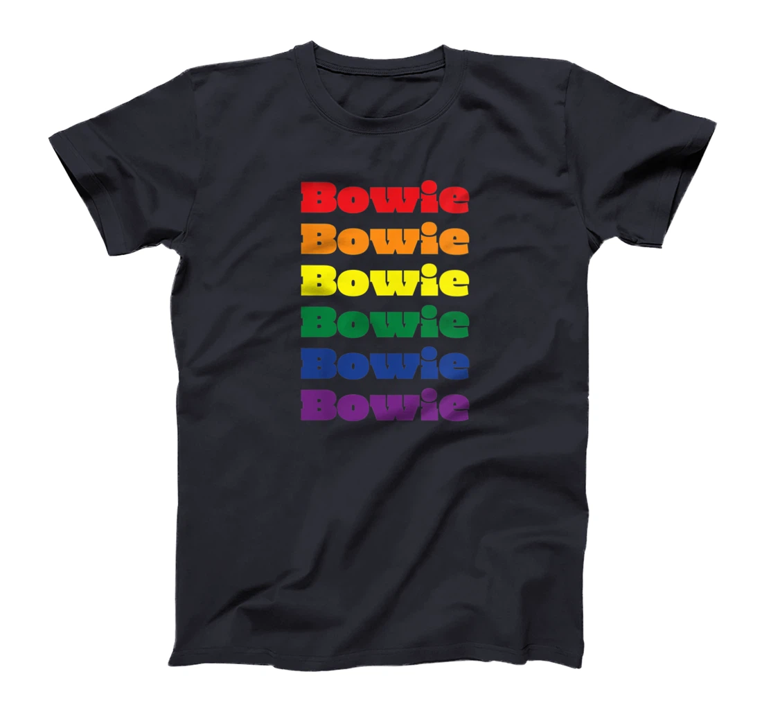 Womens Bowie Texas LGBTQ Gay Pride Month Rainbow Solidarity T-Shirt
