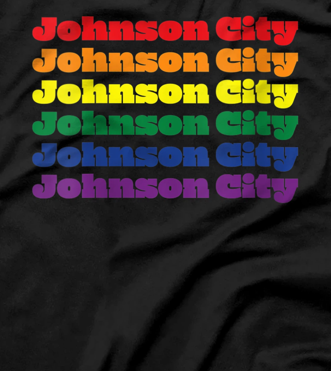 Womens Johnson City Texas LGBTQ Gay Pride Month Rainbow Solidarity T-Shirt