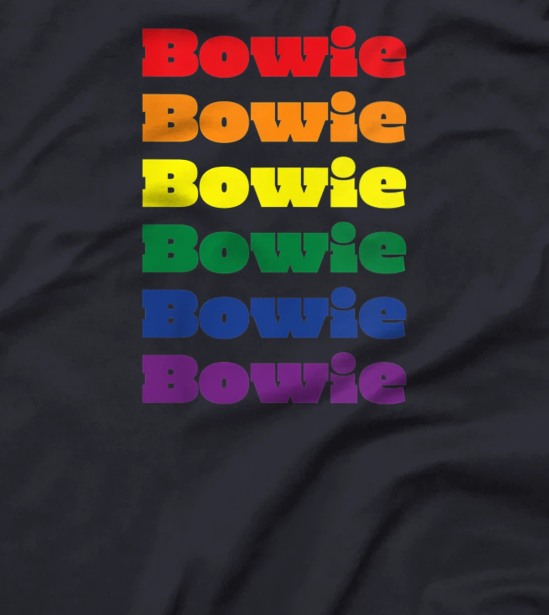 Womens Bowie Texas LGBTQ Gay Pride Month Rainbow Solidarity T-Shirt