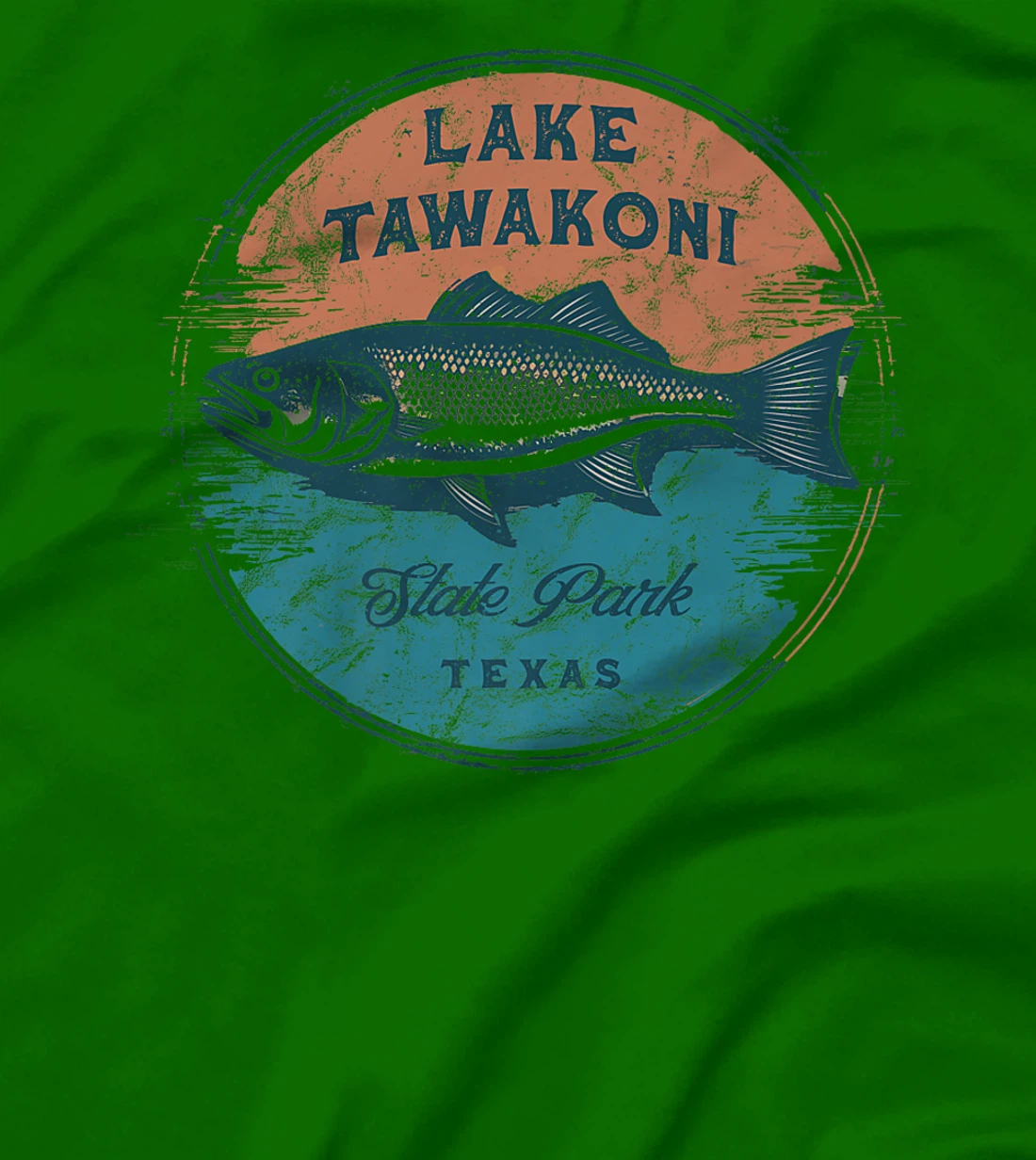 Lake Tawakoni State Park Texas Retro Vintage Fishing Premium T-Shirt