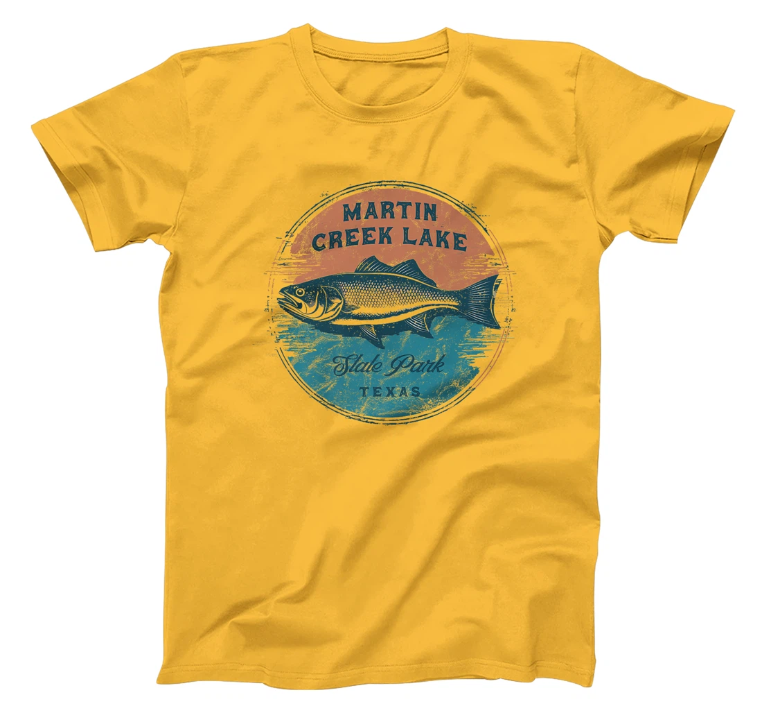 Martin Creek Lake State Park Texas Retro Vintage Fishing Premium T-Shirt