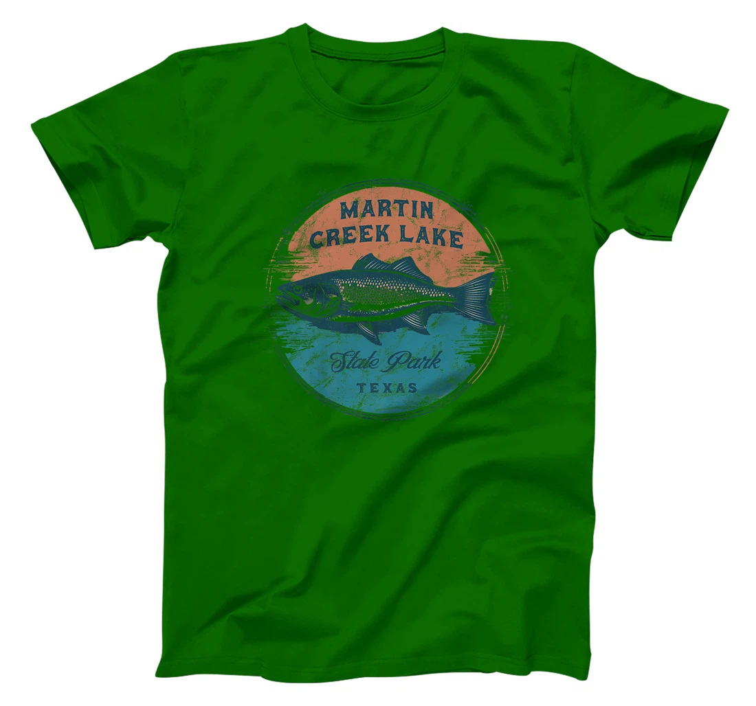 Martin Creek Lake State Park Texas Retro Vintage Fishing Premium T-Shirt