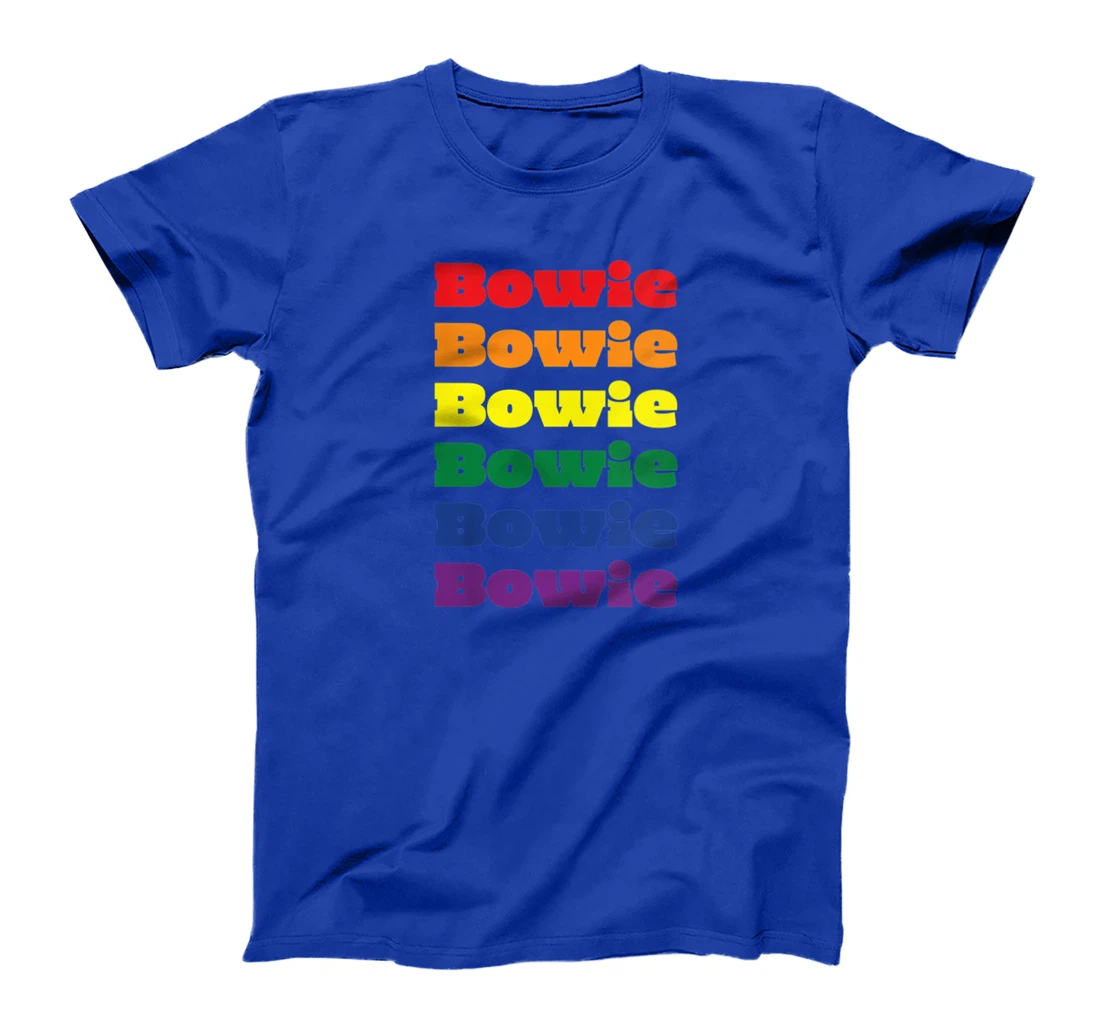 Womens Bowie Texas LGBTQ Gay Pride Month Rainbow Solidarity T-Shirt