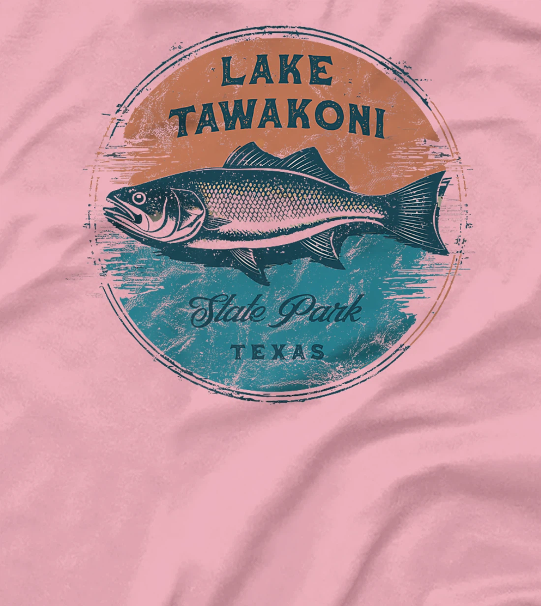 Lake Tawakoni State Park Texas Retro Vintage Fishing Premium T-Shirt