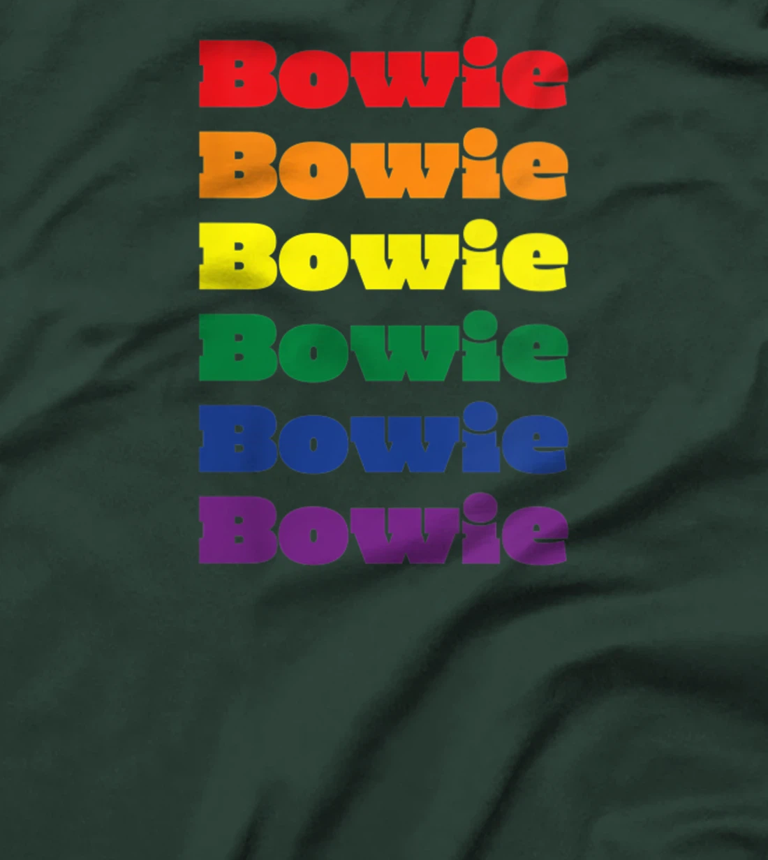 Womens Bowie Texas LGBTQ Gay Pride Month Rainbow Solidarity T-Shirt