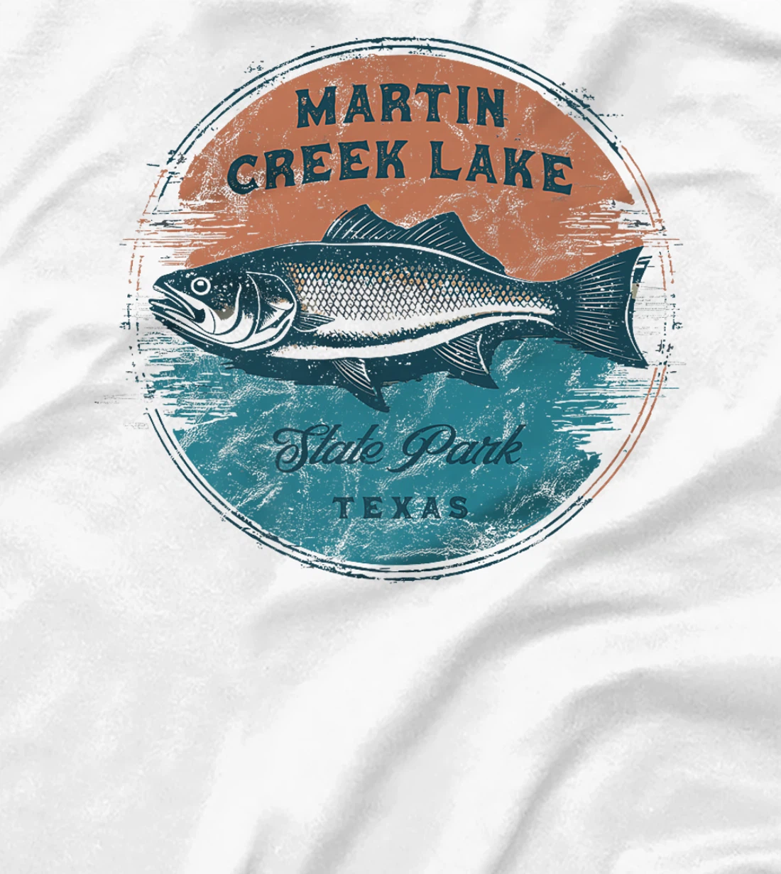 Martin Creek Lake State Park Texas Retro Vintage Fishing Premium T-Shirt