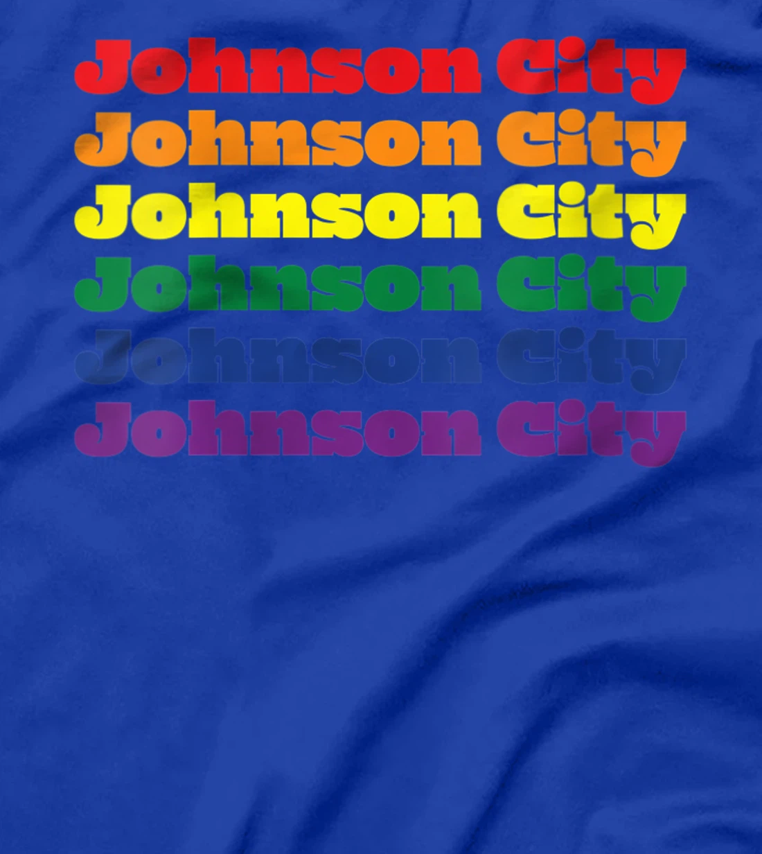 Womens Johnson City Texas LGBTQ Gay Pride Month Rainbow Solidarity T-Shirt