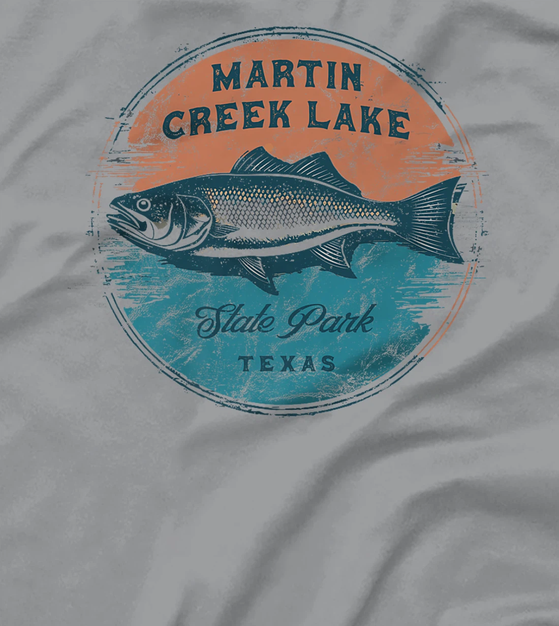 Martin Creek Lake State Park Texas Retro Vintage Fishing Premium T-Shirt