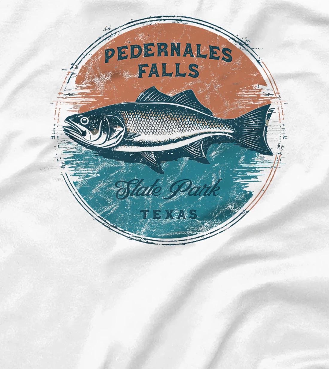 Pedernales Falls State Park Texas Retro Vintage Fishing Premium T-Shirt