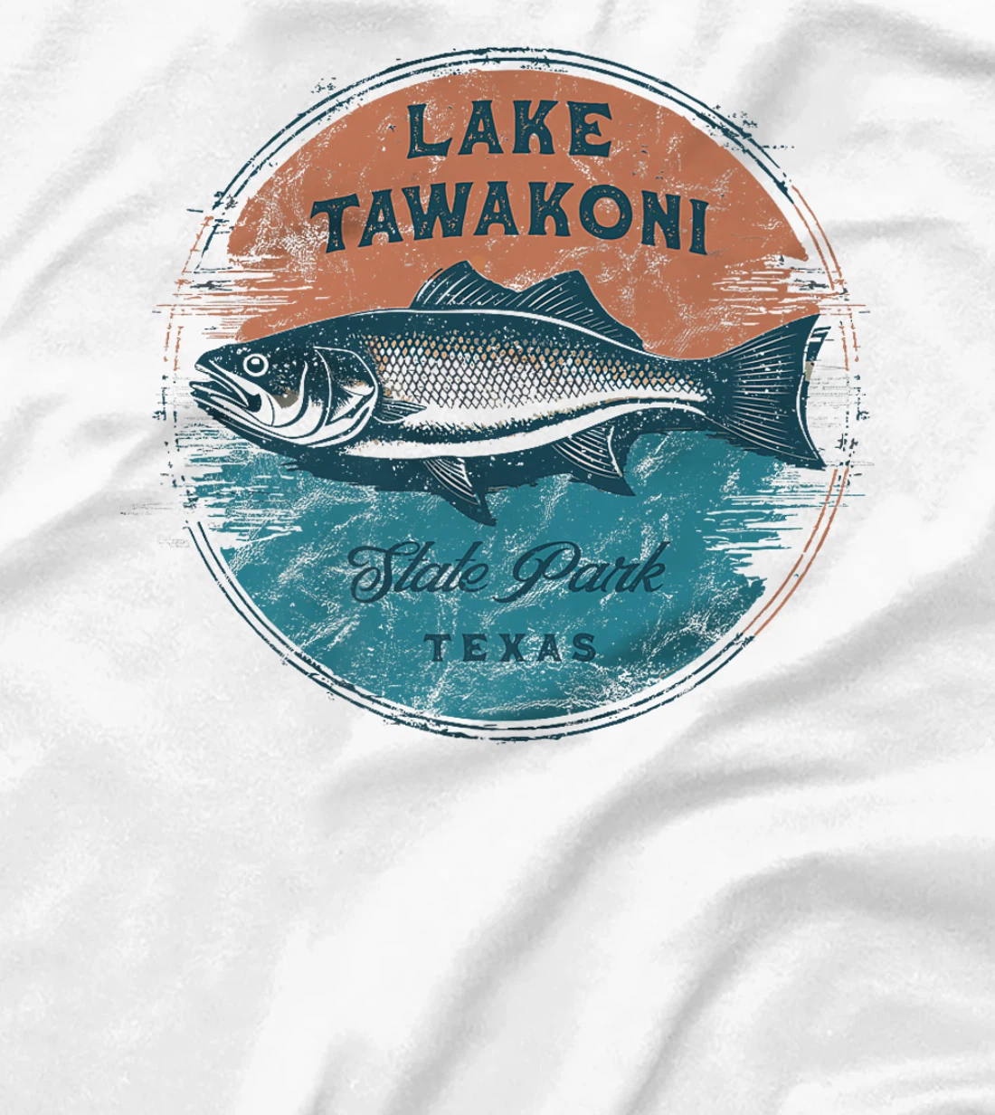 Lake Tawakoni State Park Texas Retro Vintage Fishing Premium T-Shirt