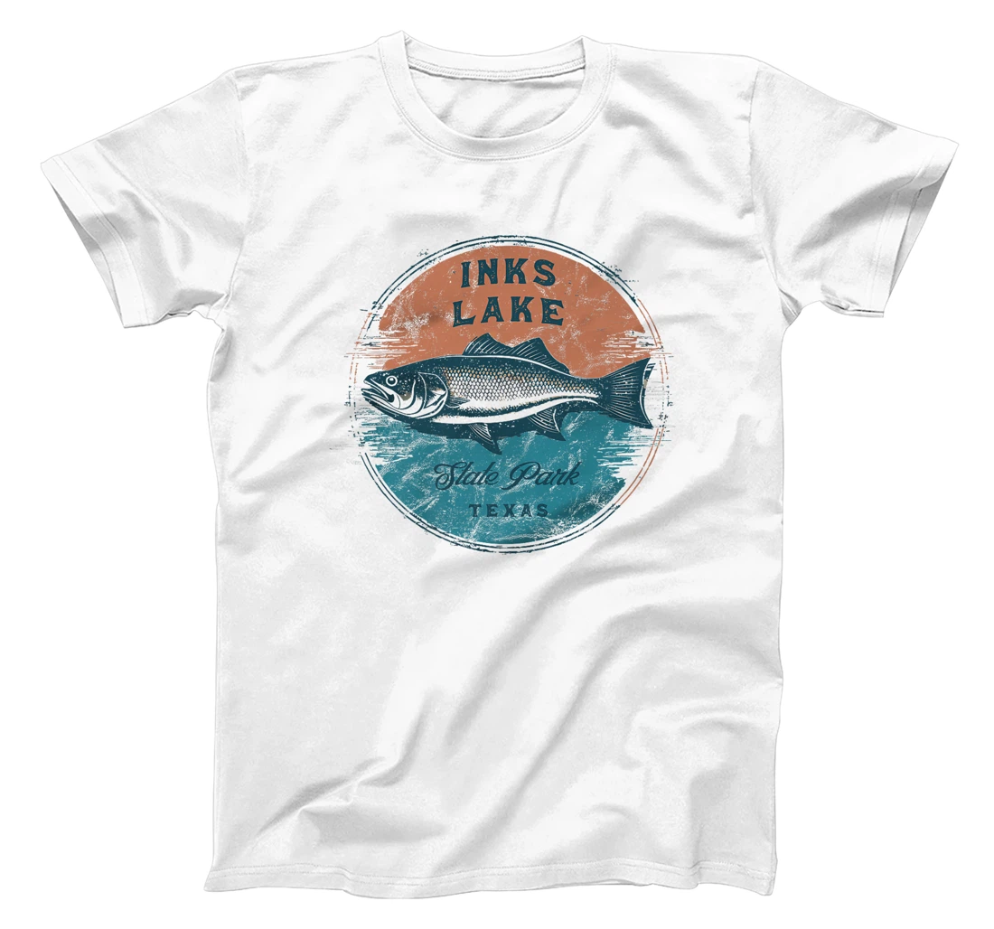 Inks Lake State Park Texas Retro Vintage Fishing Premium T-Shirt
