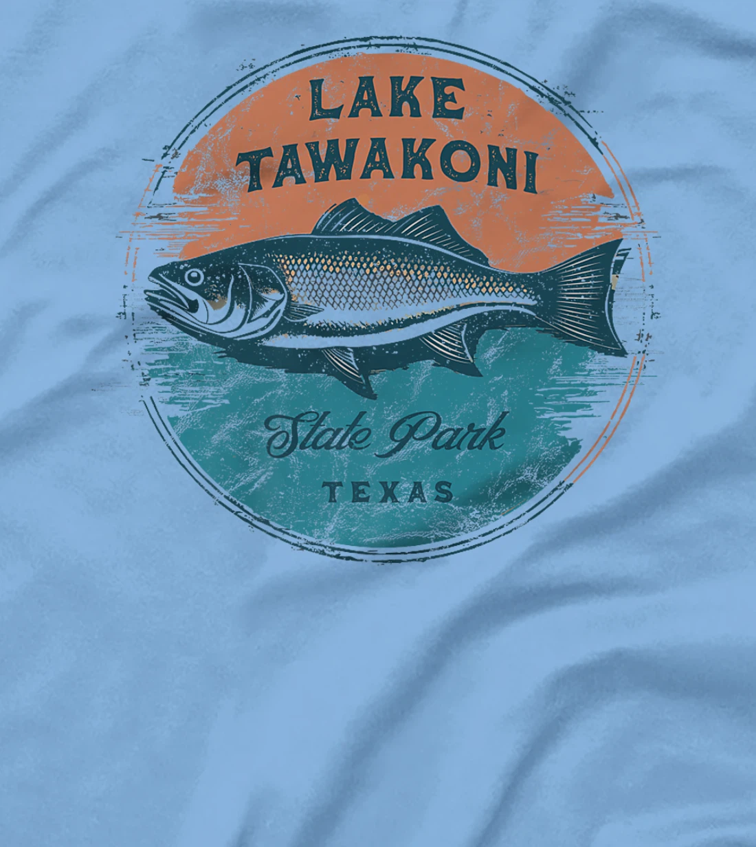 Lake Tawakoni State Park Texas Retro Vintage Fishing Premium T-Shirt