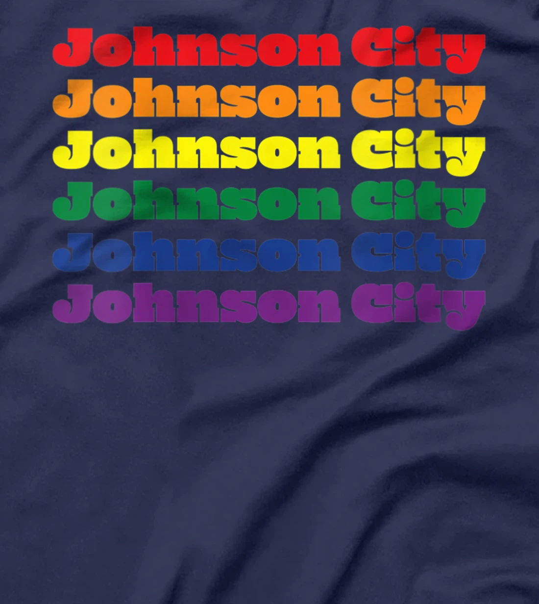 Womens Johnson City Texas LGBTQ Gay Pride Month Rainbow Solidarity T-Shirt