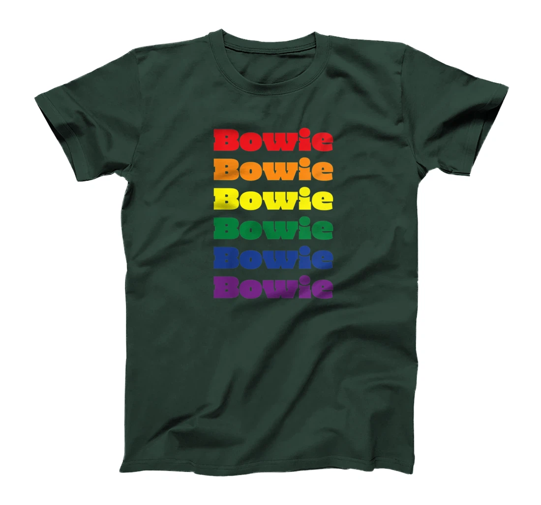 Womens Bowie Texas LGBTQ Gay Pride Month Rainbow Solidarity T-Shirt