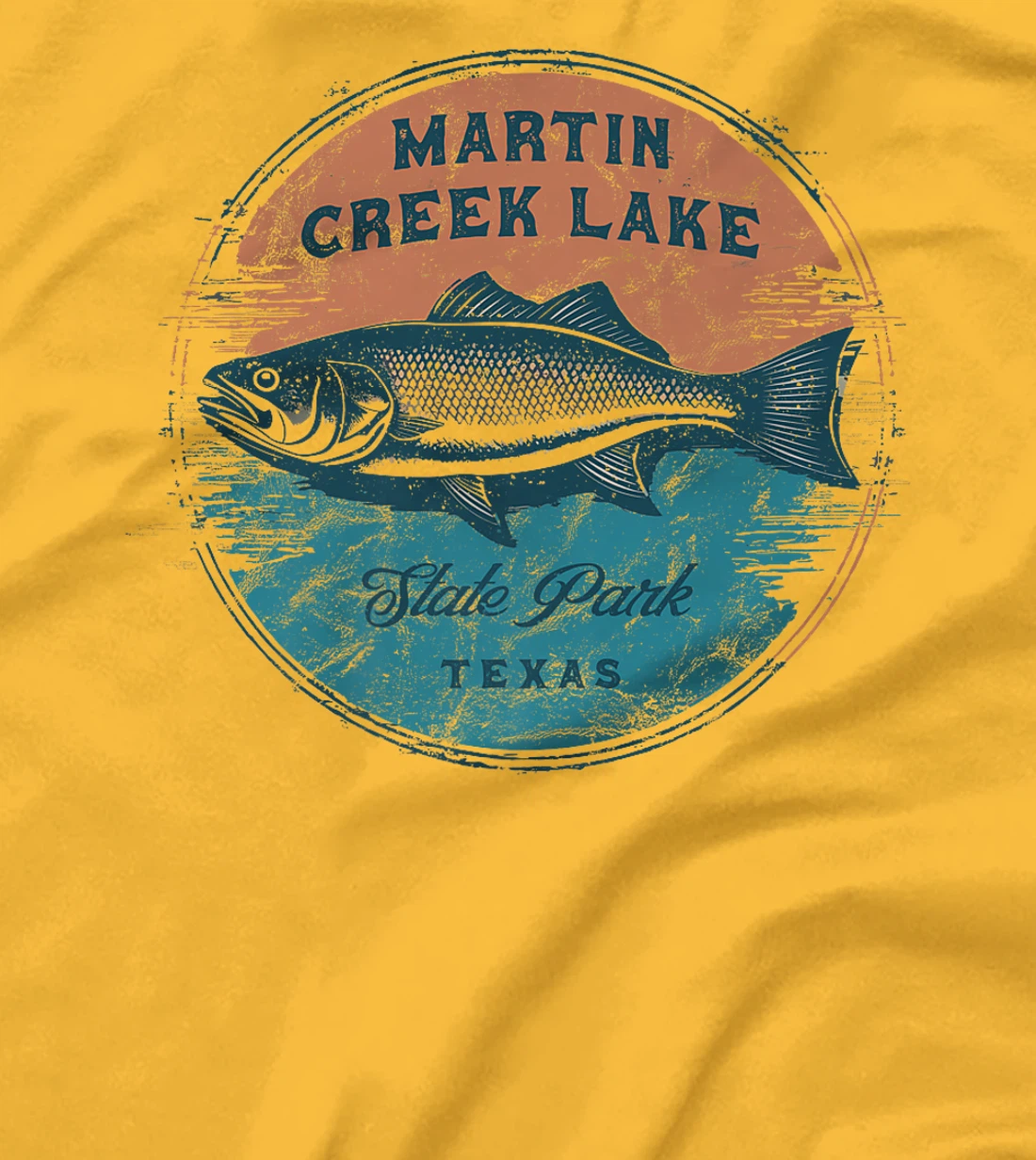 Martin Creek Lake State Park Texas Retro Vintage Fishing Premium T-Shirt