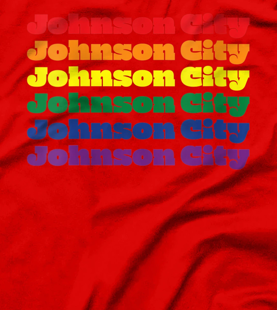 Womens Johnson City Texas LGBTQ Gay Pride Month Rainbow Solidarity T-Shirt