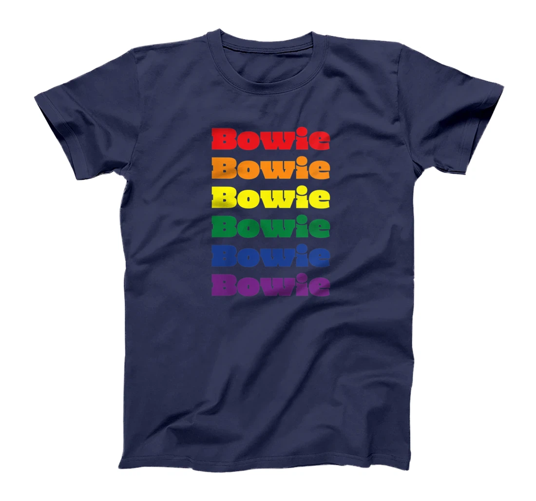 Womens Bowie Texas LGBTQ Gay Pride Month Rainbow Solidarity T-Shirt