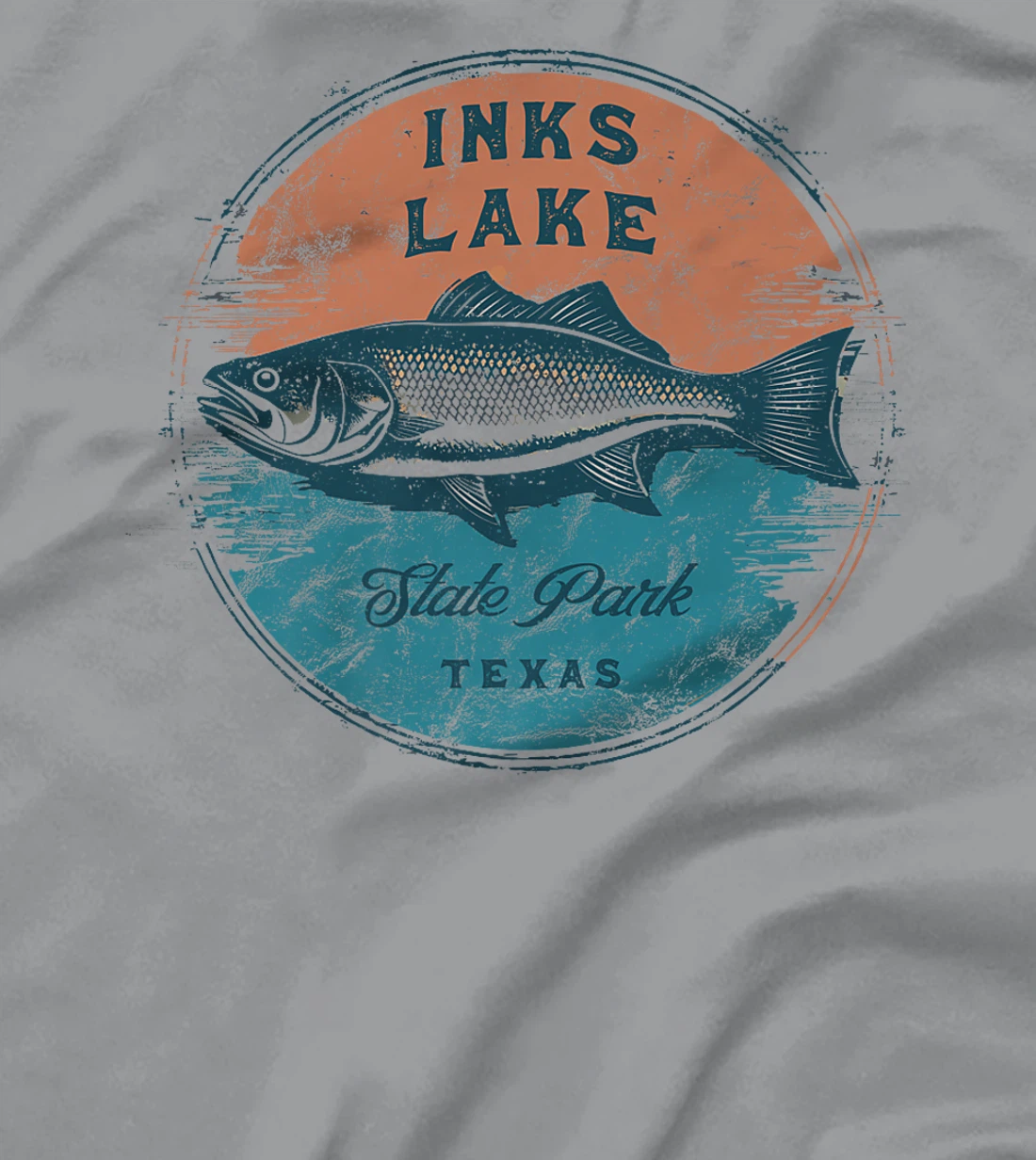 Inks Lake State Park Texas Retro Vintage Fishing Premium T-Shirt