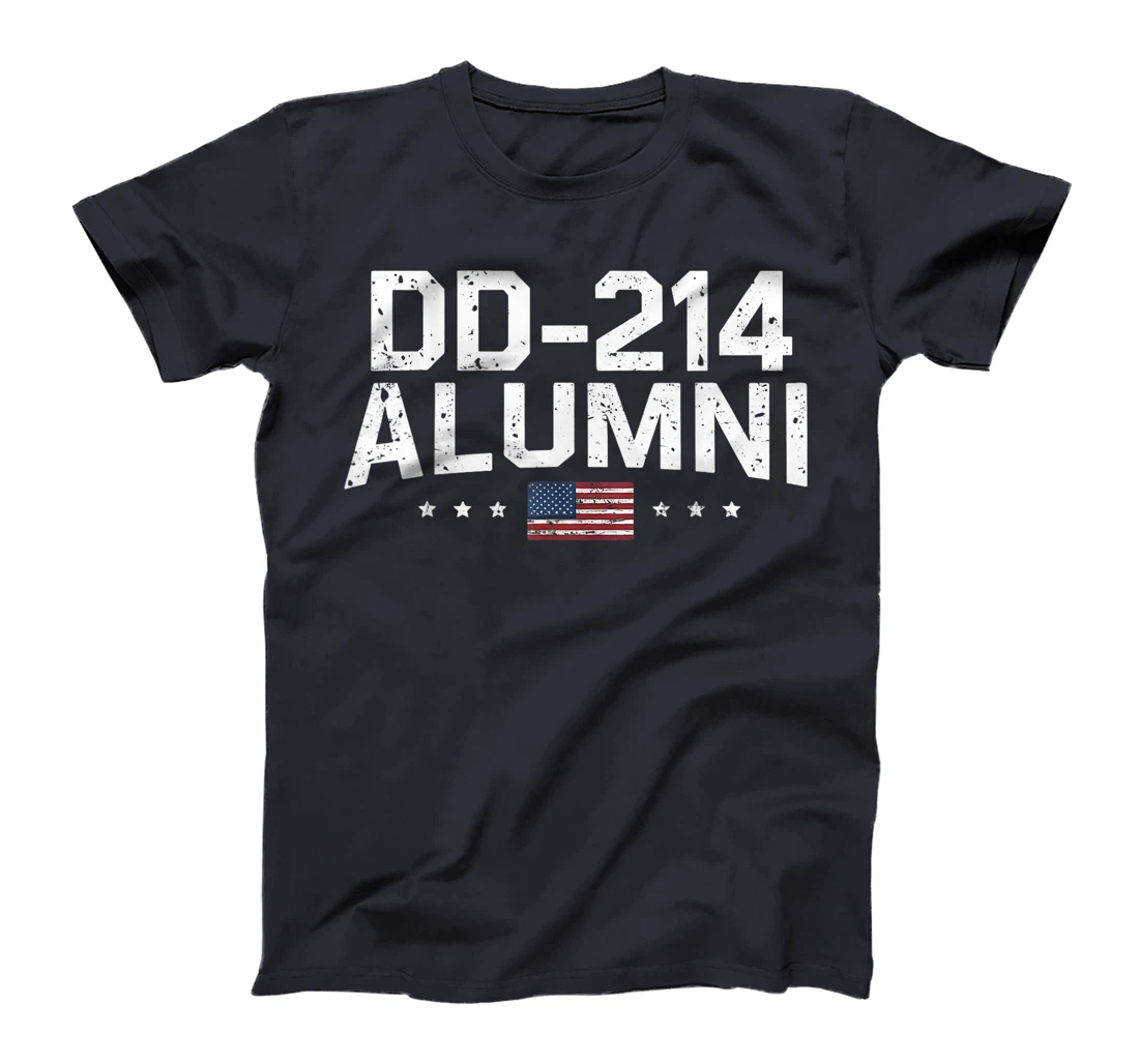 Patriotic DD214 ALUMNI US Military Veteran Retired T-Shirt