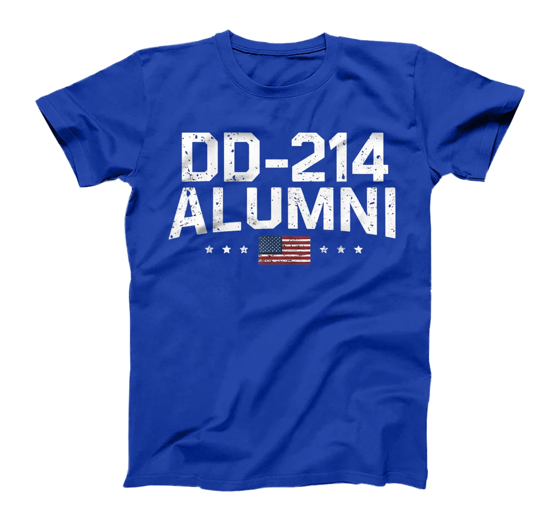 Patriotic DD214 ALUMNI US Military Veteran Retired T-Shirt
