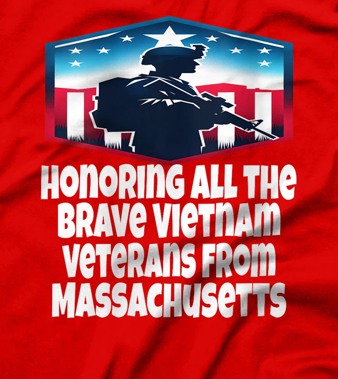 Womens Vietnam Veteran Brave Vietnam Veterans From Massachusetts T-Shirt