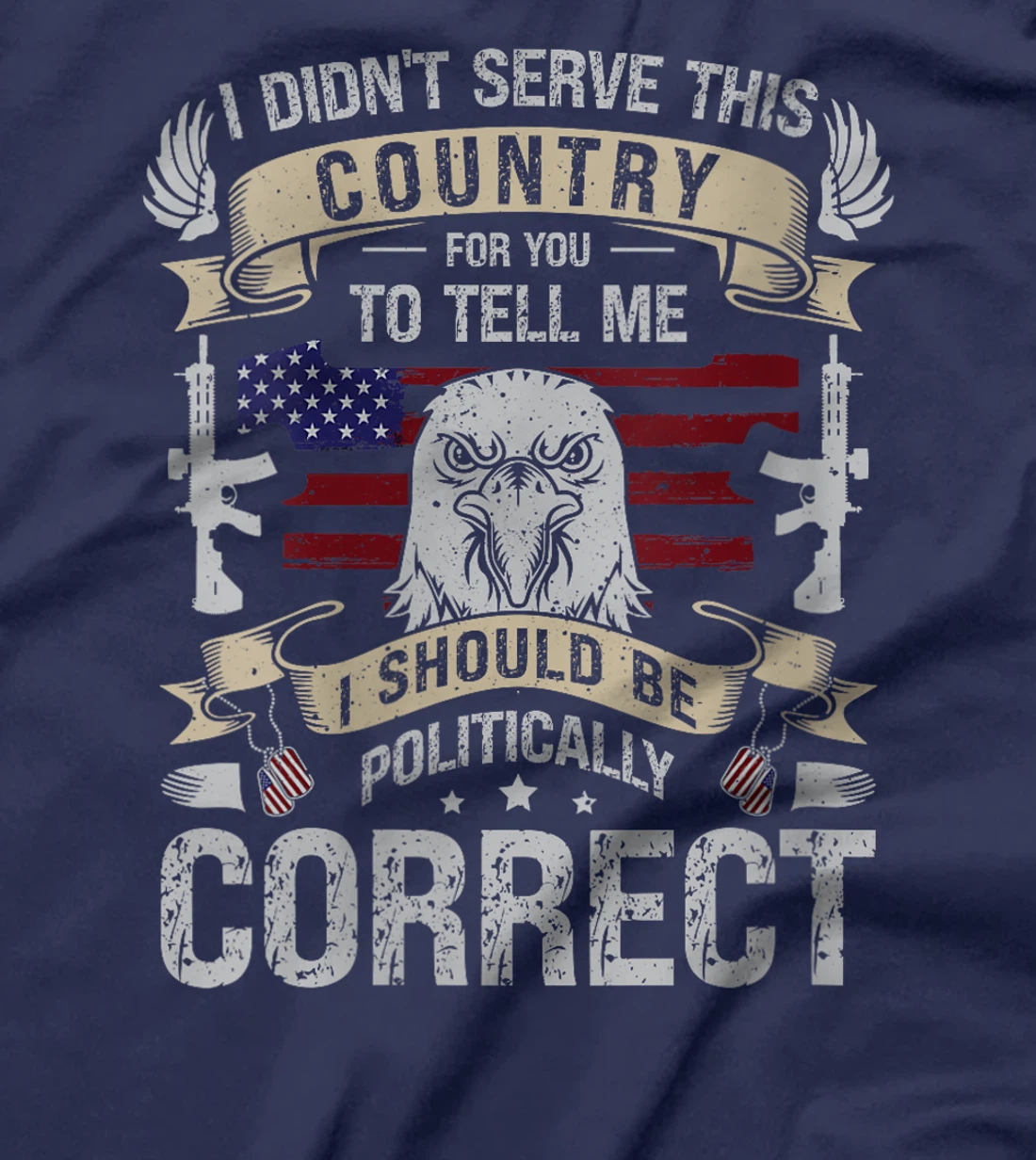 Womens Damn Right I'm An American Veteran. T-Shirt