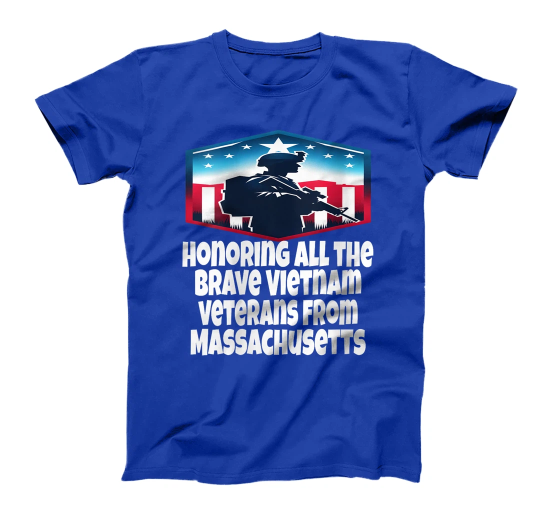 Womens Vietnam Veteran Brave Vietnam Veterans From Massachusetts T-Shirt