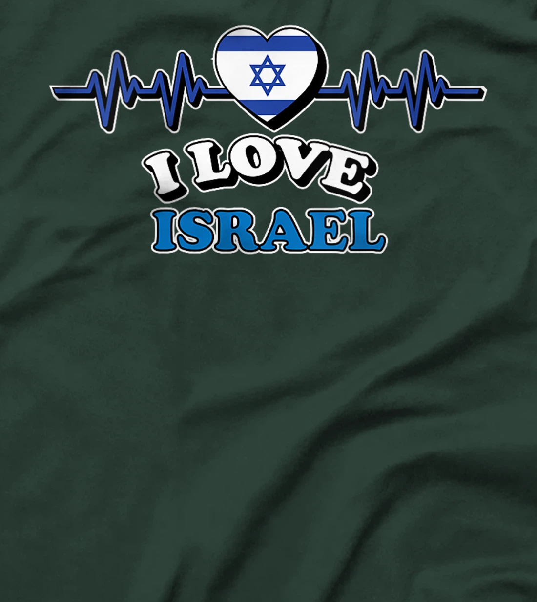 Womens I Love Israel Trip Travel Matching Family Vacation T-Shirt